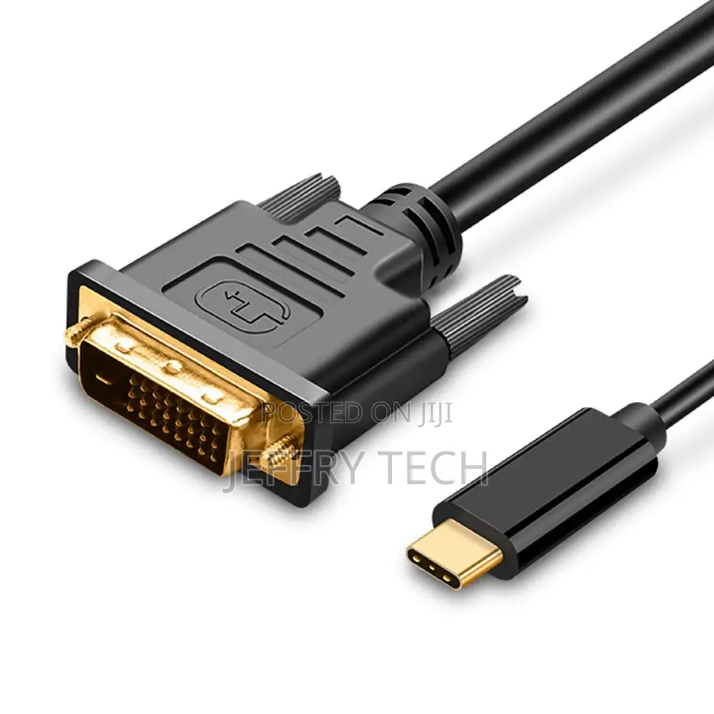 USB C to DVI Cable at 30hz 4FT USB Type-C to DVI Male Suppor