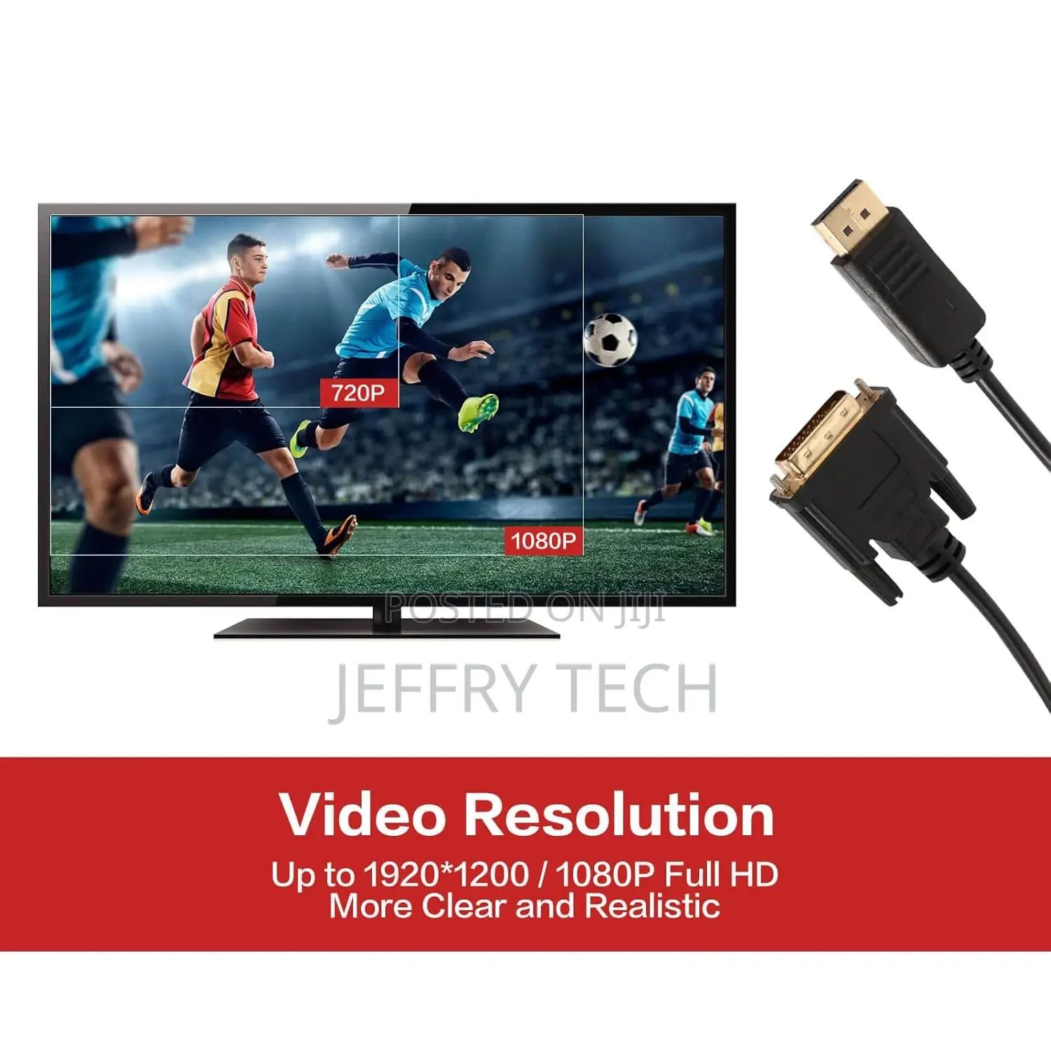 Displayport to DVI Adapter, DP to DVI Converter Male to Male