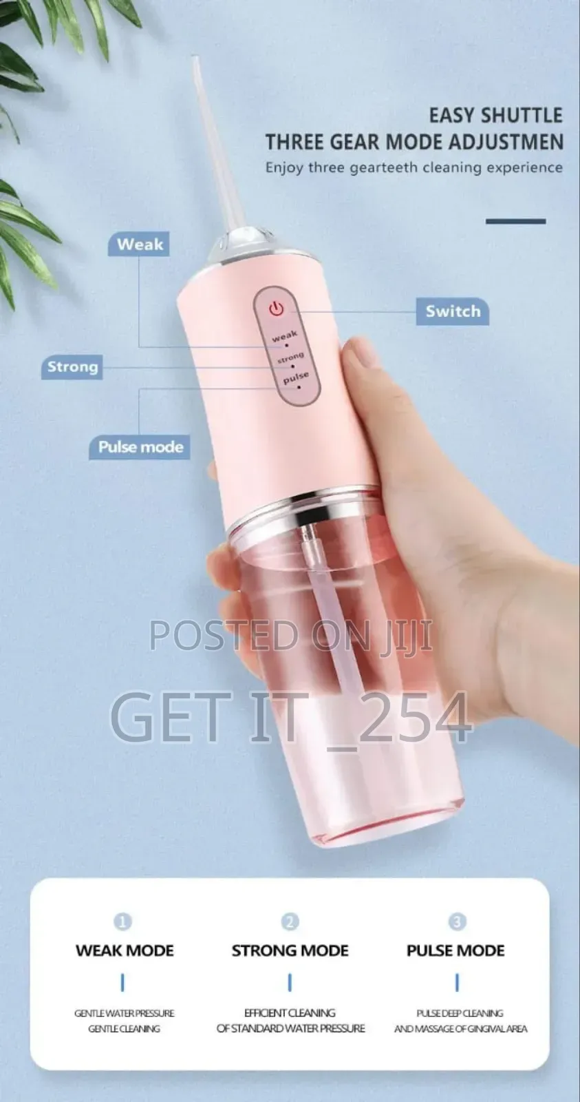 . *4 Nozzles New Dental Water Jet Irrigator Teeth Cleanei