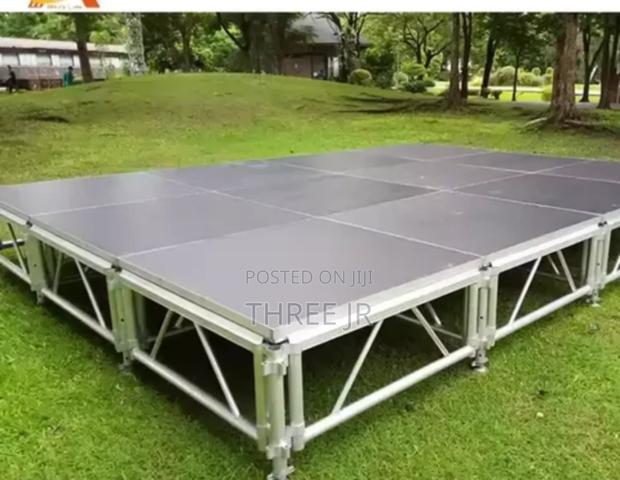 Aluminium Stands With Imported Stage Boards for Hire - thumbnail 2