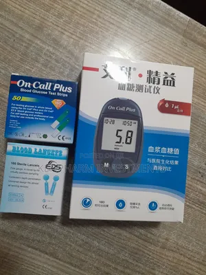 On Call Plus Blood Glucose Test Machine ; Complete Set Up