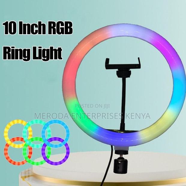 10 Inch RGB Ring Light Photography Lamp Beauty Light