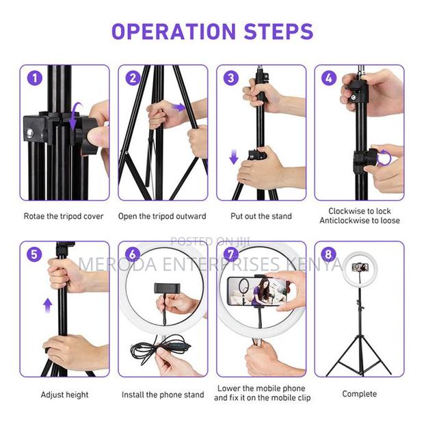 14inch RGB Ring Light+2.1M Tripod Stand for Tiktok Youtube