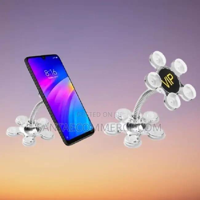 360 Degree Rotatable Metal Flower Suction Cup Phone Holder