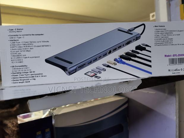 12 Ports USB C Dock Station - thumbnail 2
