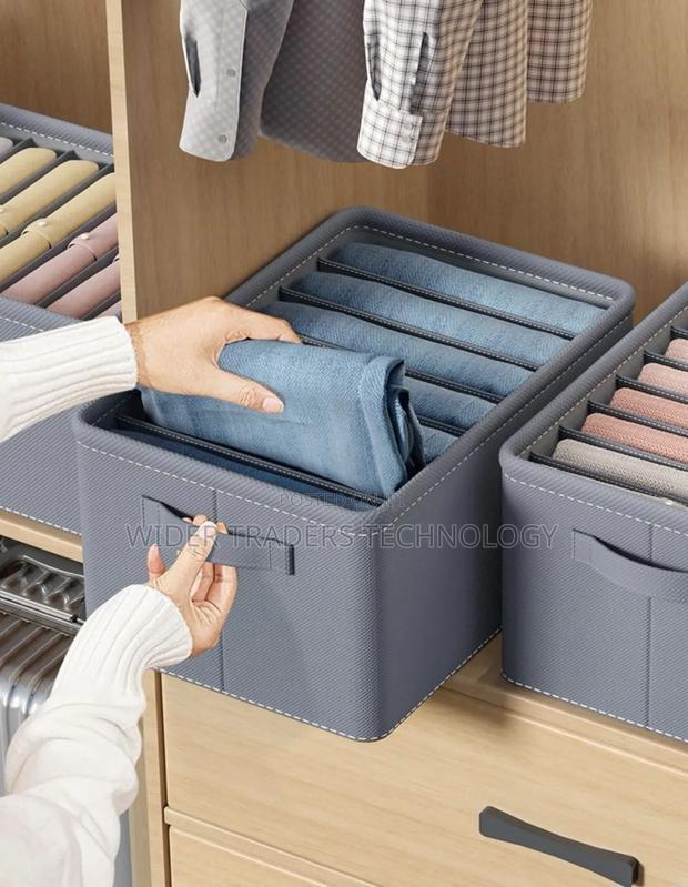 9 Grid Jeans Wardrobe Organizer.Colour : Grey - thumbnail 2