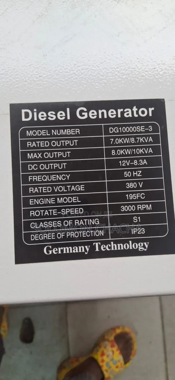 Girasol 10KW 3phase Diesel Silent Generator With Free ATS