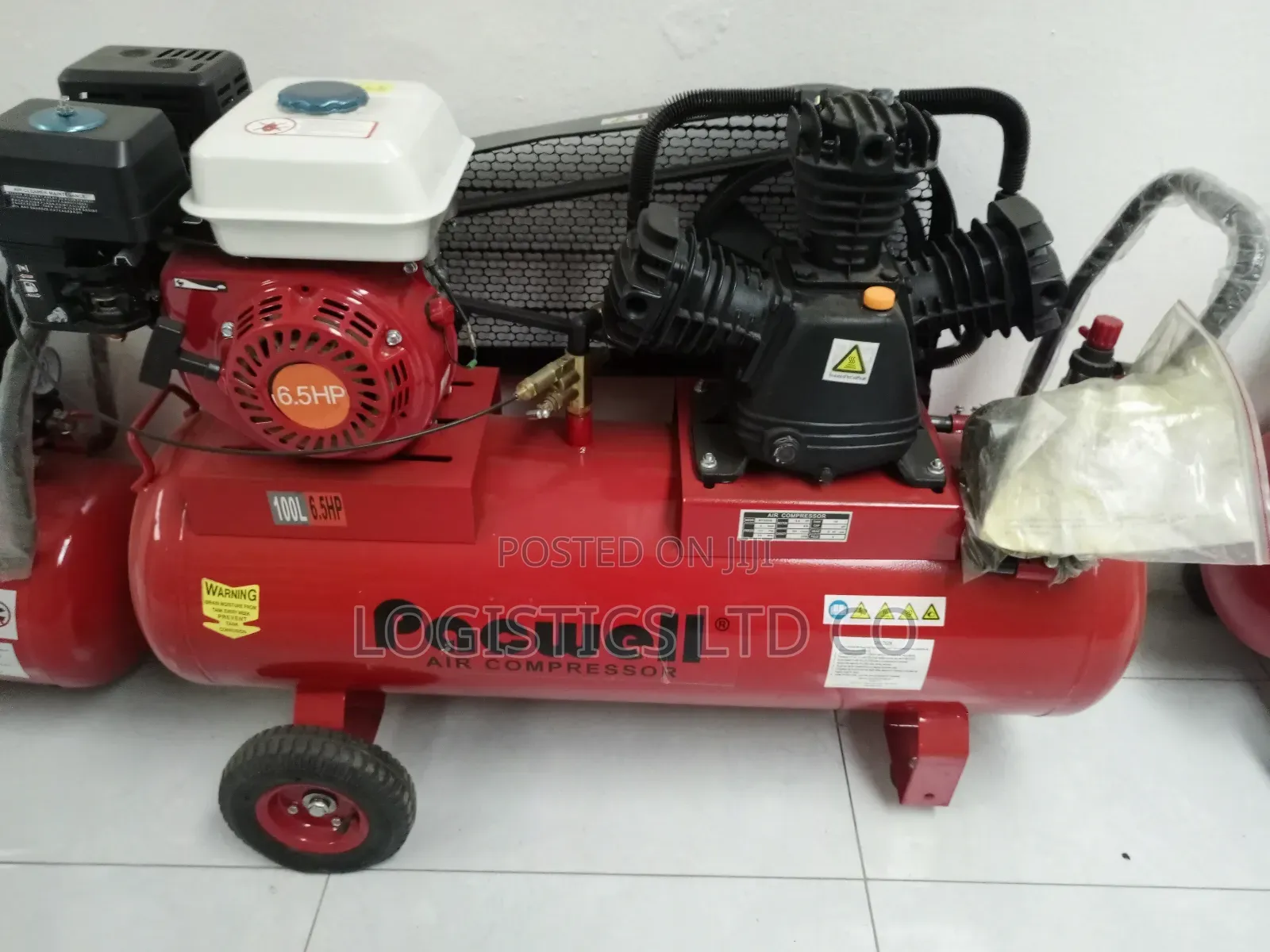 Pacwell 100L Petrol Air Compressor Double Piston