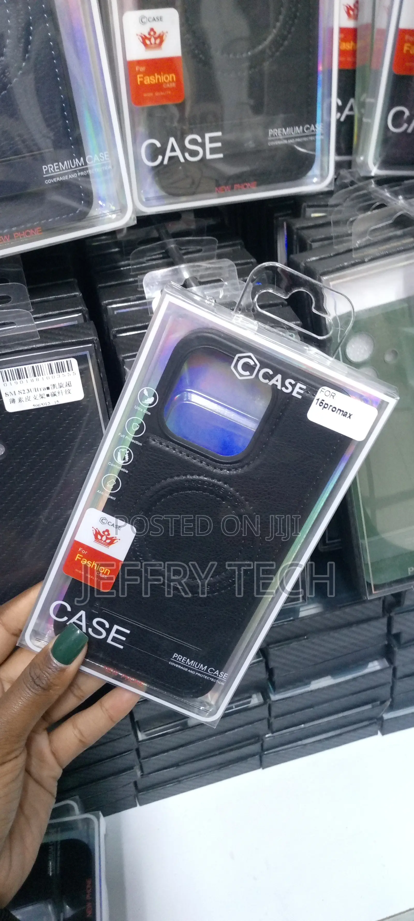 Strong Magnetic Leather Phone Cases for iPhone 15 Pro Max