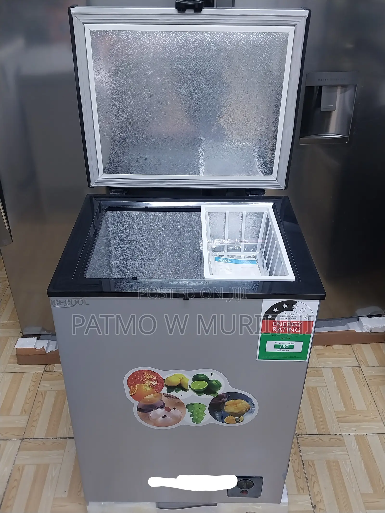 Chest Freezer, Icecool Deep Freezer 109lsilver Colour