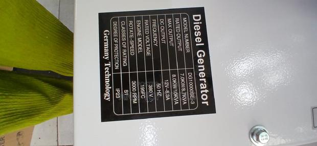 10 Kva 3 Phase Diesel Silent Generator With Ats
