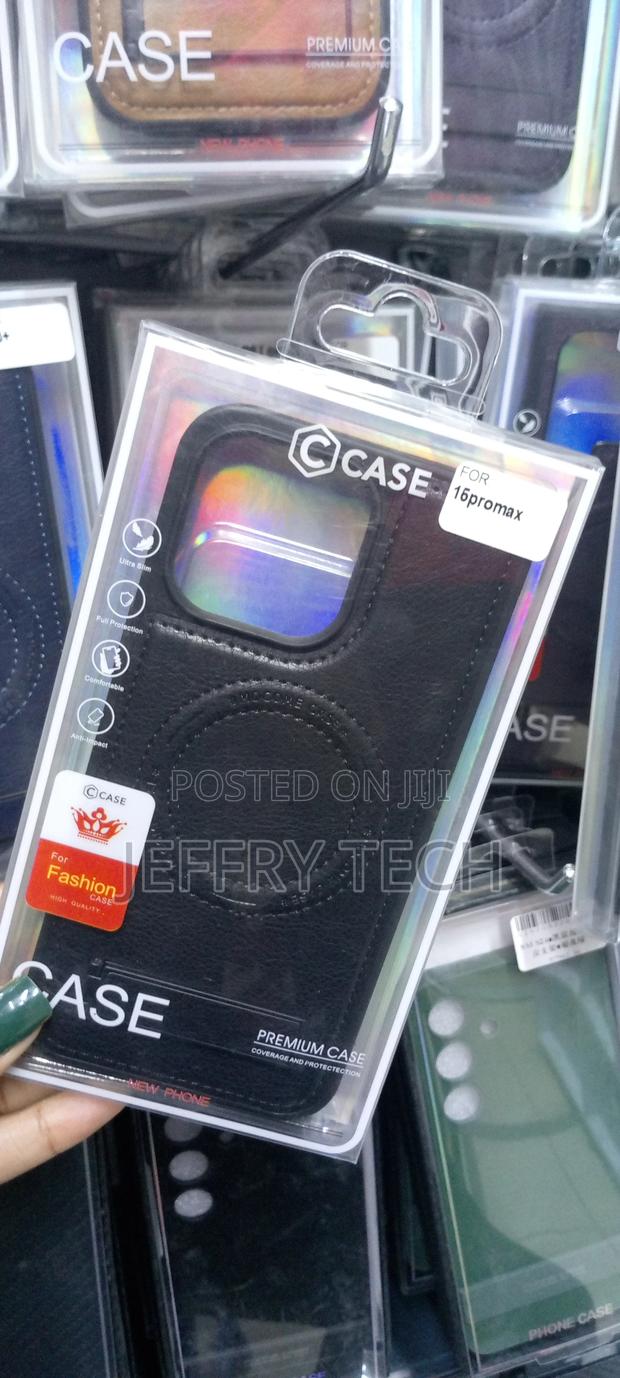 iPhone 15 Pro Maxluxury Leather Case With Magsafe Stand - thumbnail 3