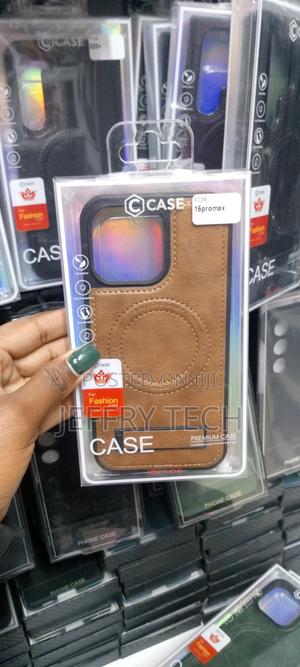 Luxury Leather Phone Case for Magsafe iPhone 15promax - thumbnail 2