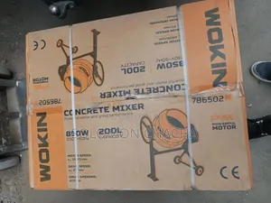 Wokin 200L 850W Electric Motor Concrete Mixer