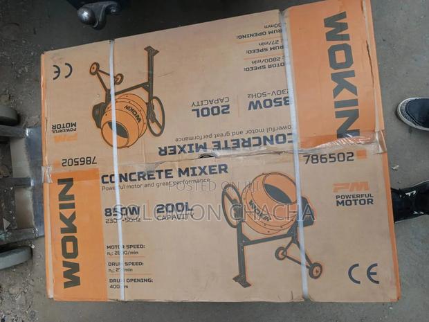 Wokin 200L 850W Electric Motor Concrete Mixer