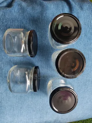 A Set of 10 Glass Jars With Airtight Metal Lids- 207ml