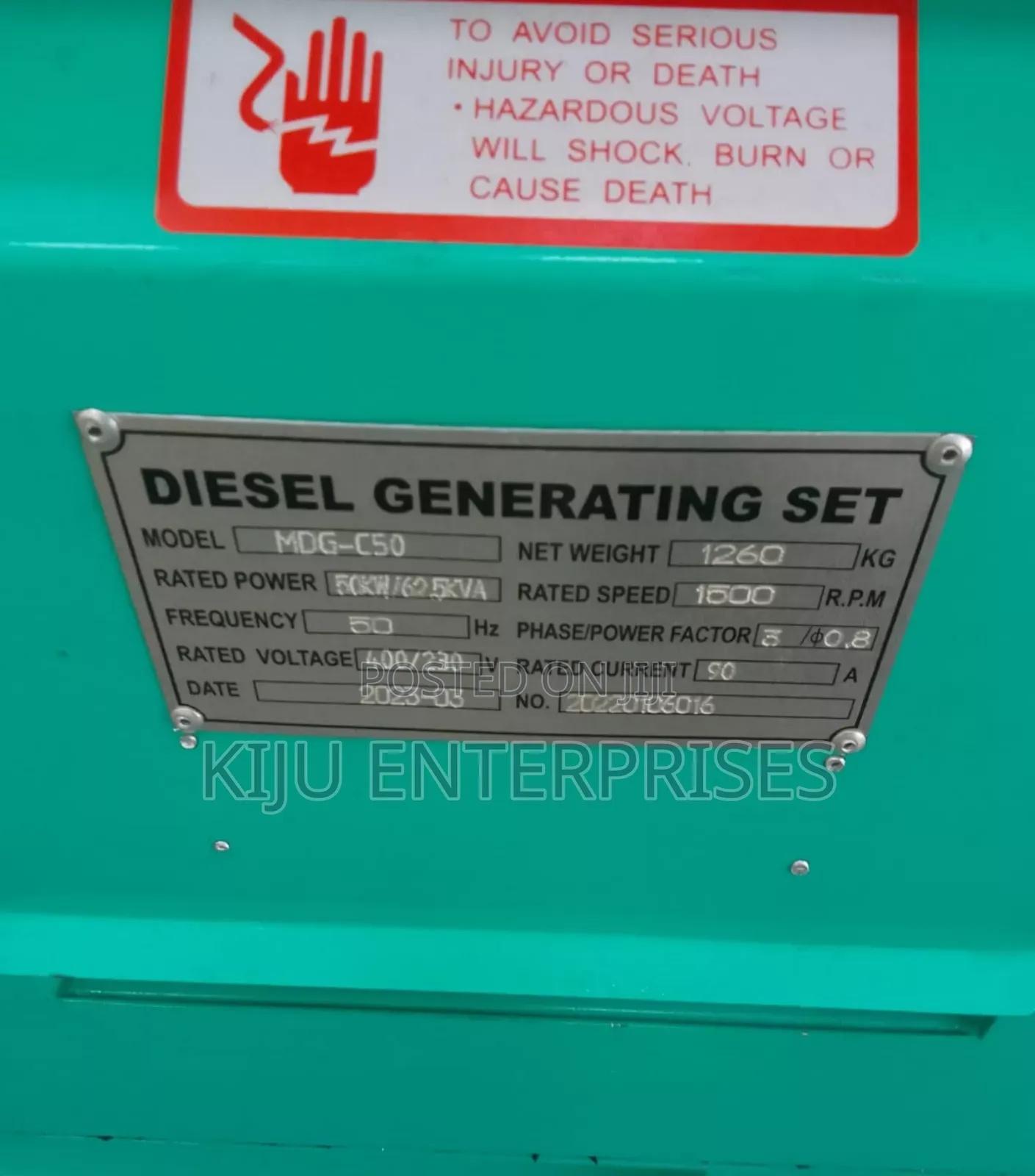 Stamford Generator 62kva