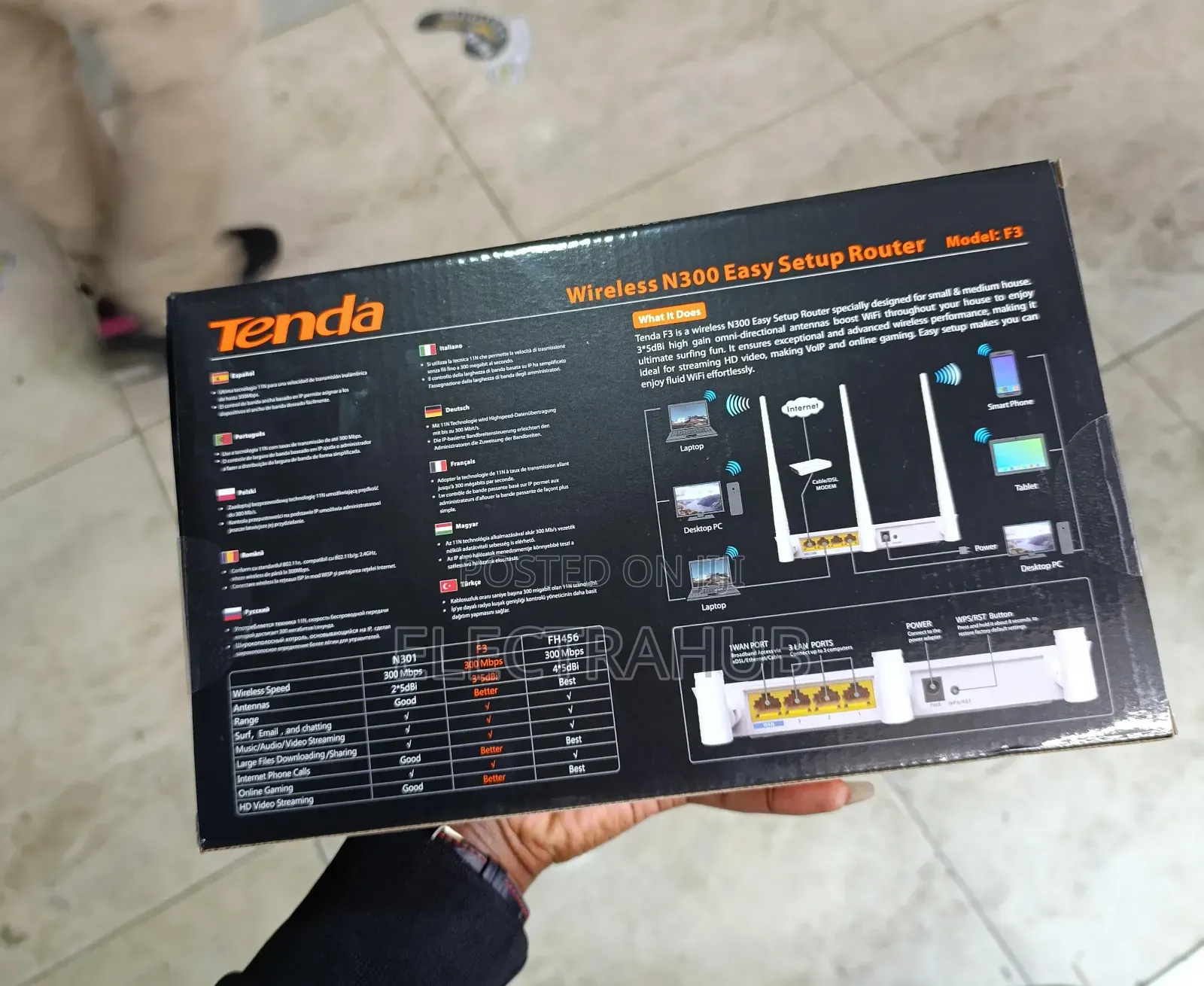 Tenda Wireless N300 Easy Set Up Router