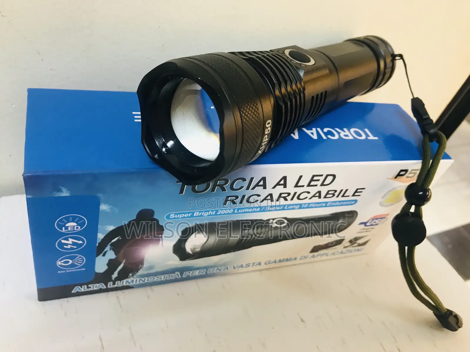 Flashlight P50. Zooming Torch