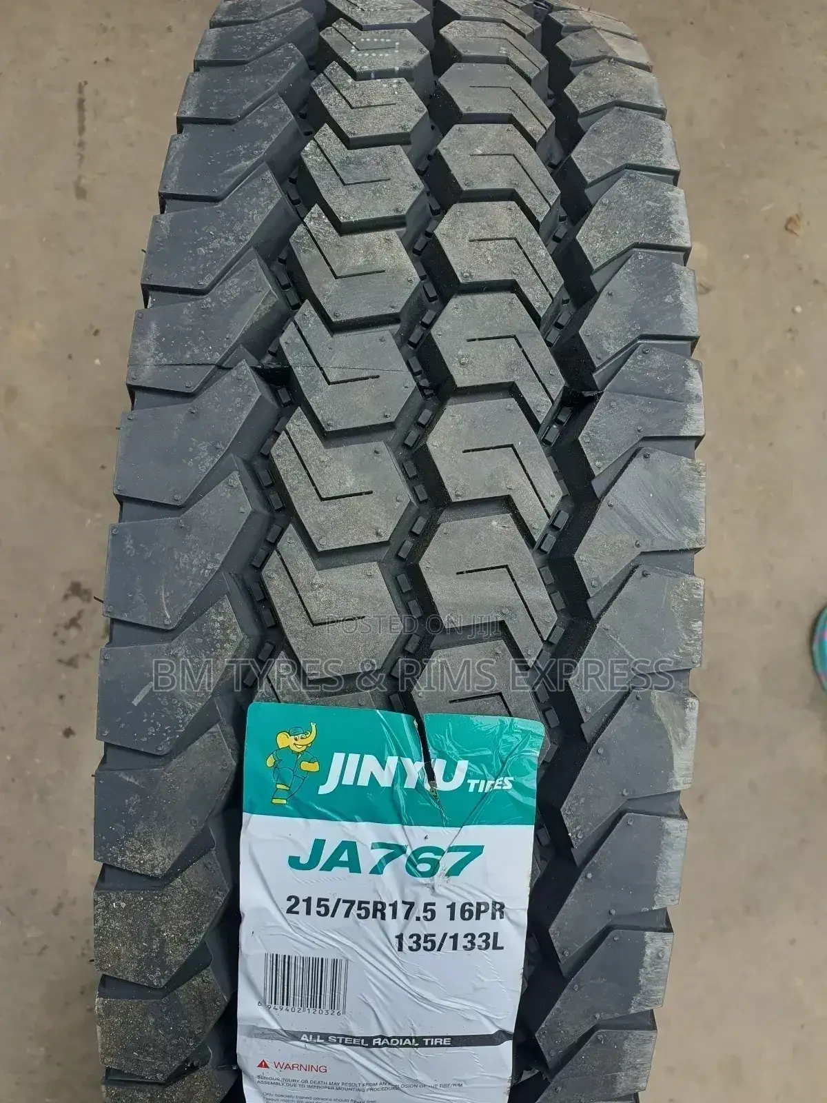 215 /75 R17. 5 Jinyu Tyres.