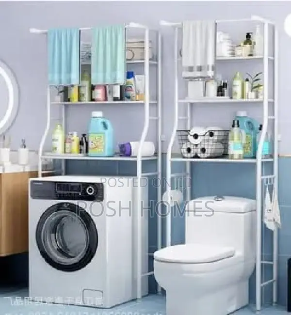 Metallic Toilet Organizer