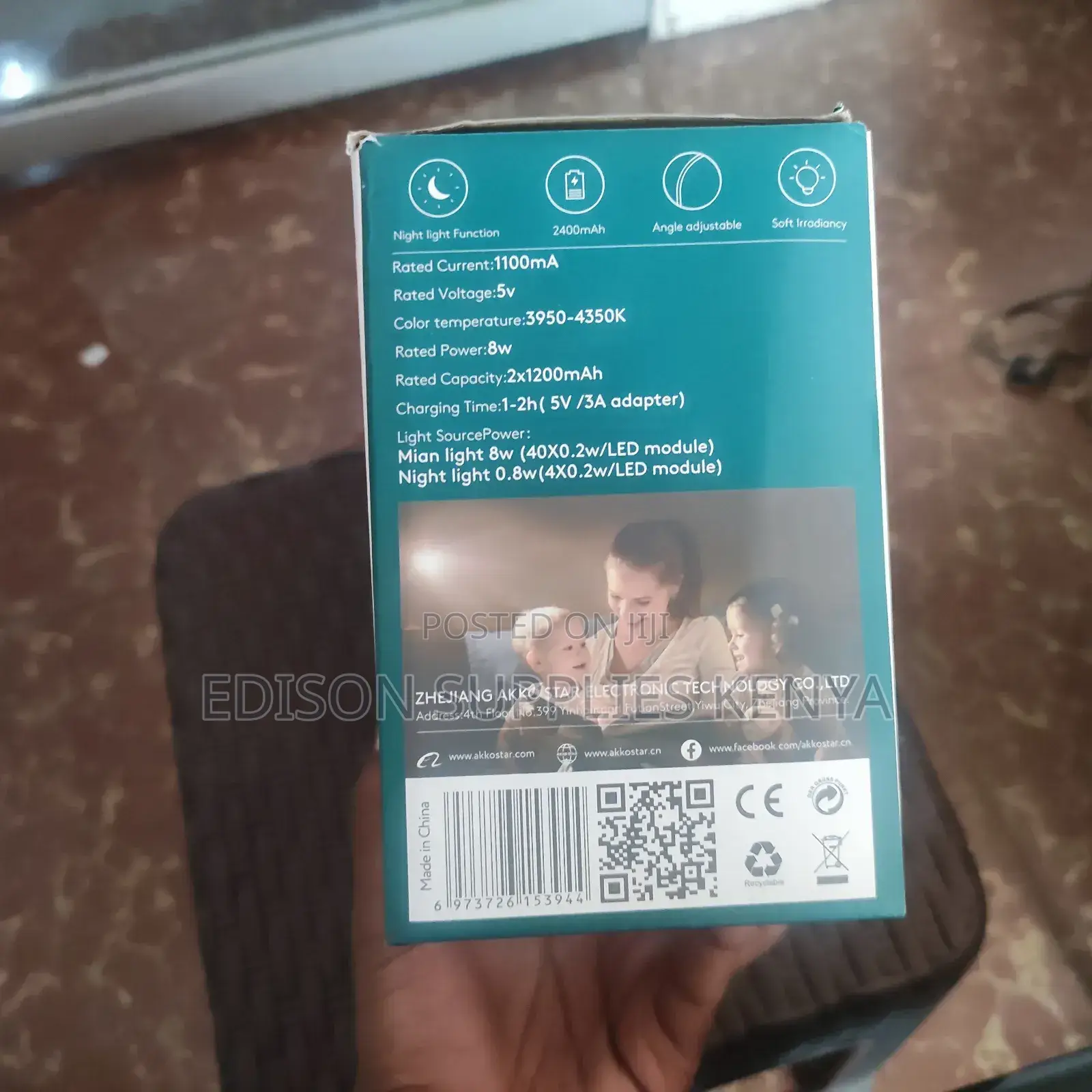 Desk Lamp Rechargeable Akko Star LED Study Lamp Adjustable