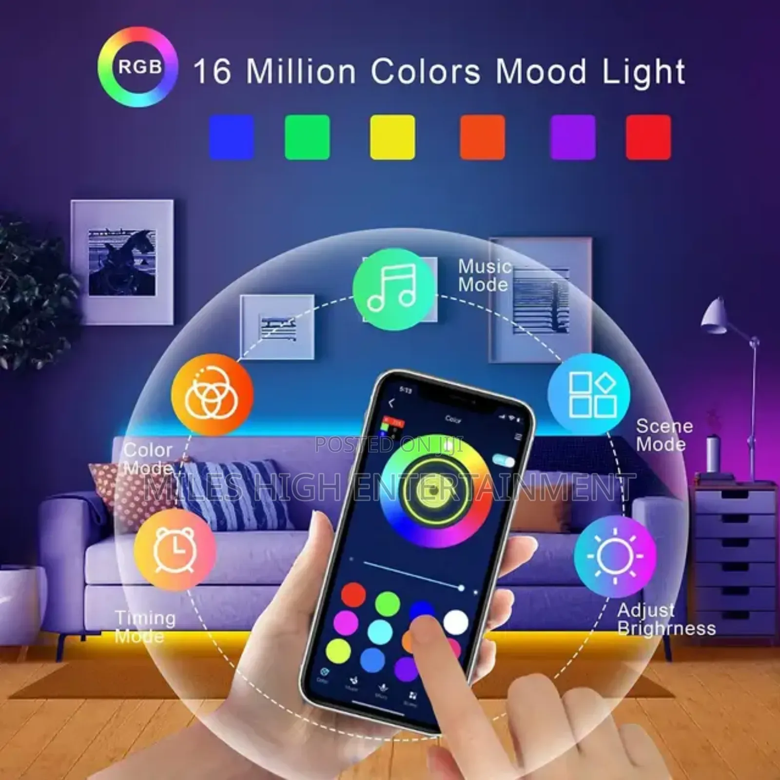 Bluetooth LED Lights With Music Sync