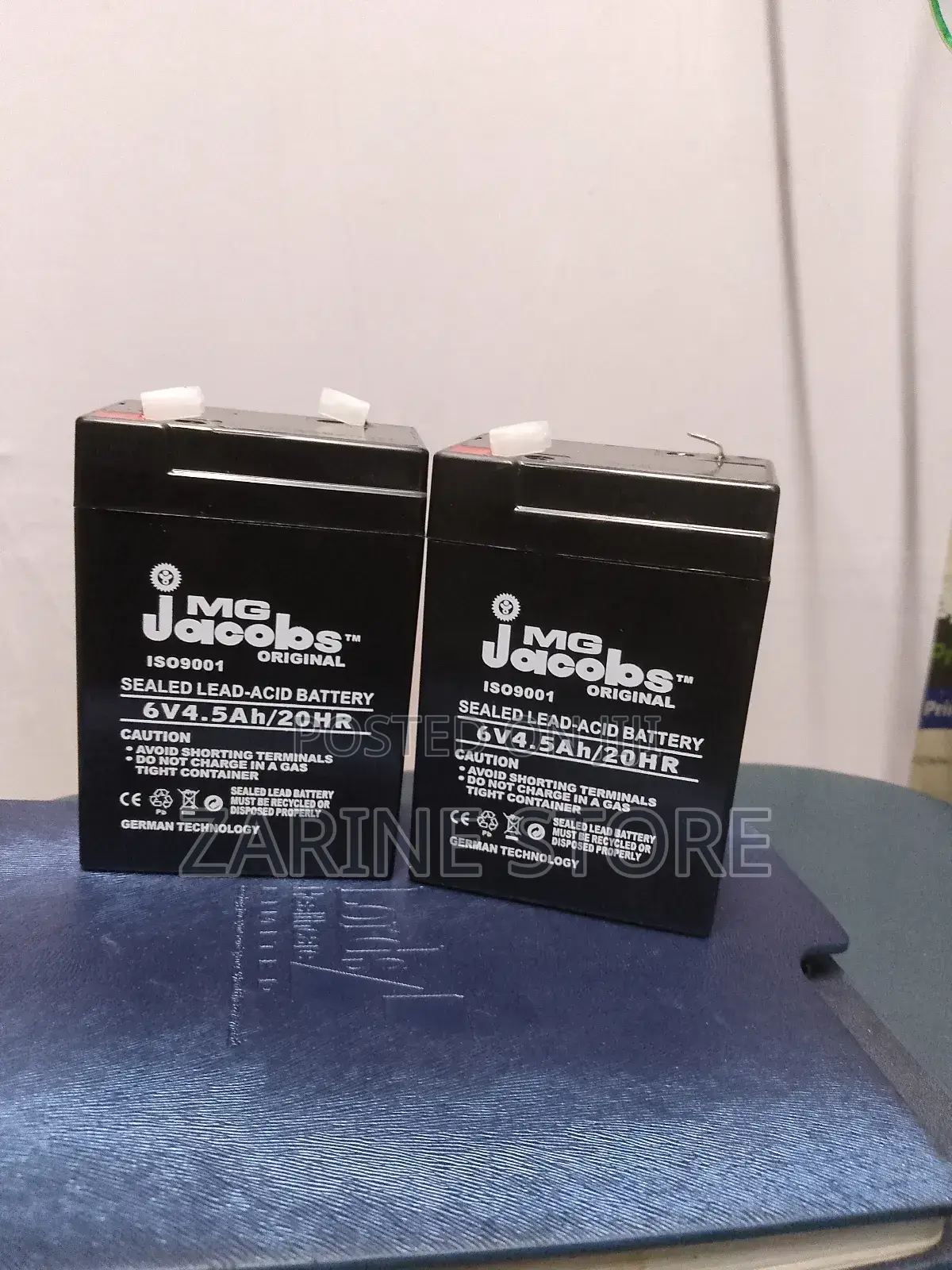 Jacobs 6 Volts Rechargeable Battery 4.5AH Battery