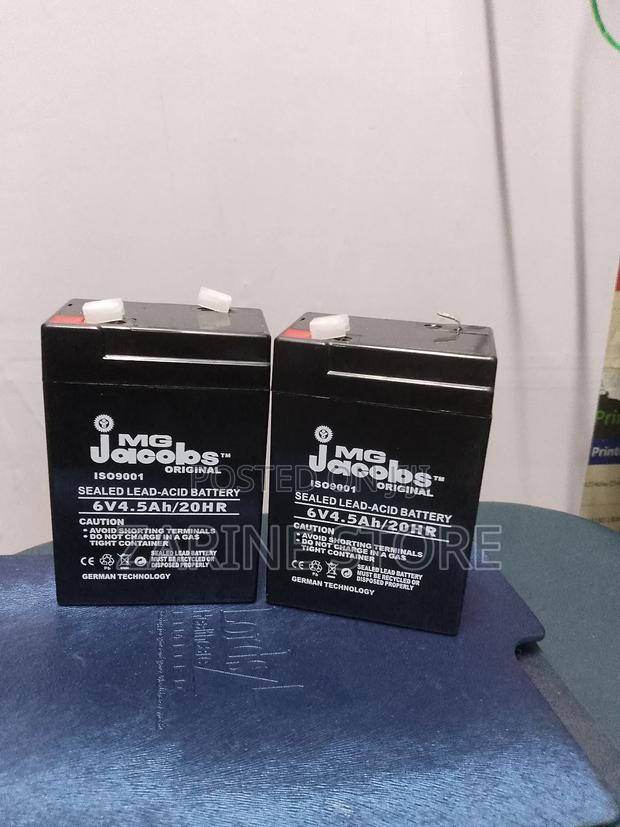 Jacobs 6 Volts Rechargeable Battery 4.5AH Battery - thumbnail 2