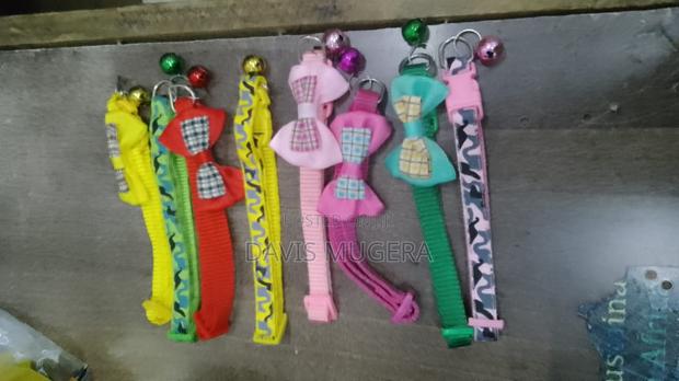 8 PCS Cat Collars With Bow Knot Bell Breakaway Gold Moons - main view