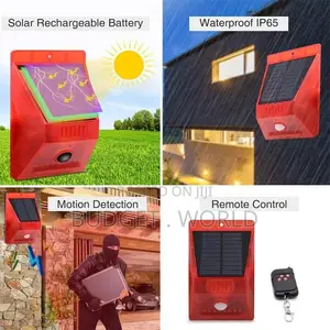 Alarm Outdoor Solar Powered -Solar Powered Motion Sensor