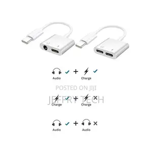 USB C Headphone and Charger Adapter for Samsung Galaxy S21 F