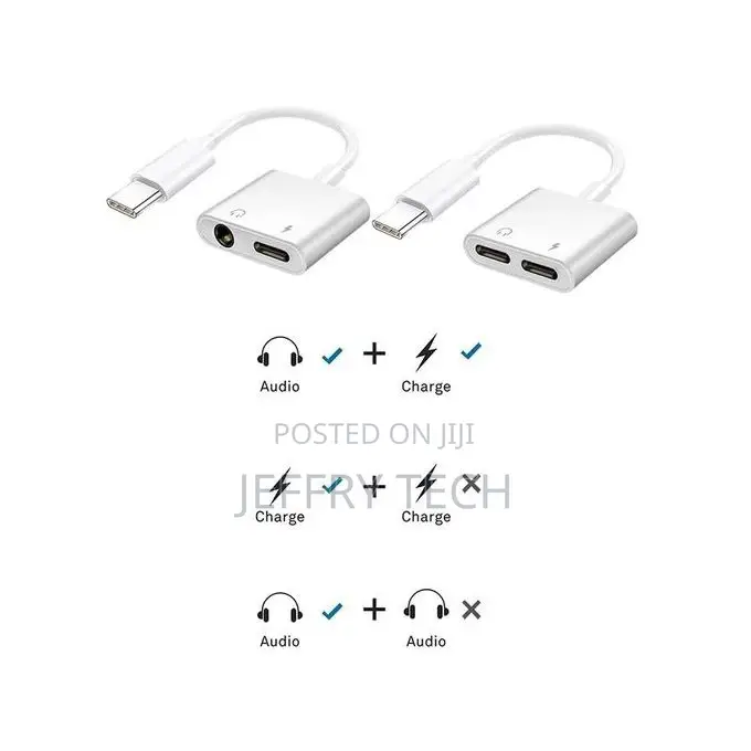 USB C Headphone and Charger Adapter for Samsung Galaxy S21 F