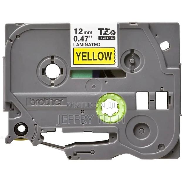Brother Genuine Tze-631 Labelling Tape – Black on Yellow, 12 - thumbnail 2