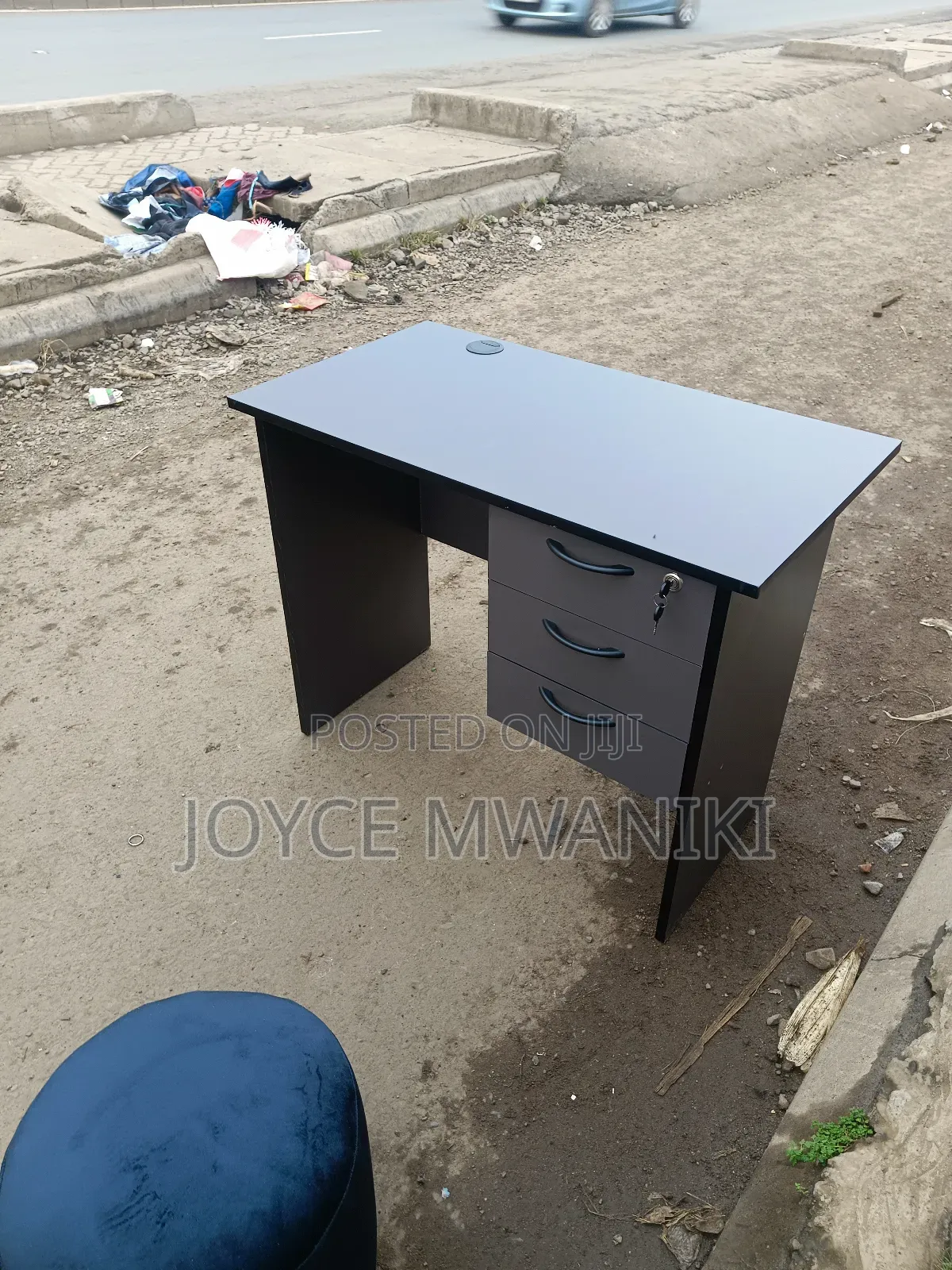Office Desk, Grey 0.9 M