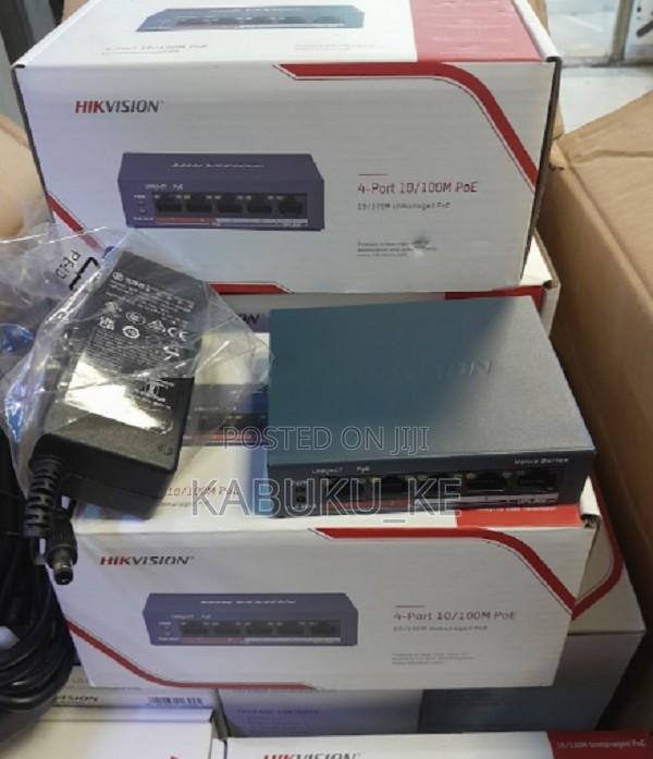 Hikvision 4-Ports 100mbps Unmanaged Poe Switch 4 Port POE