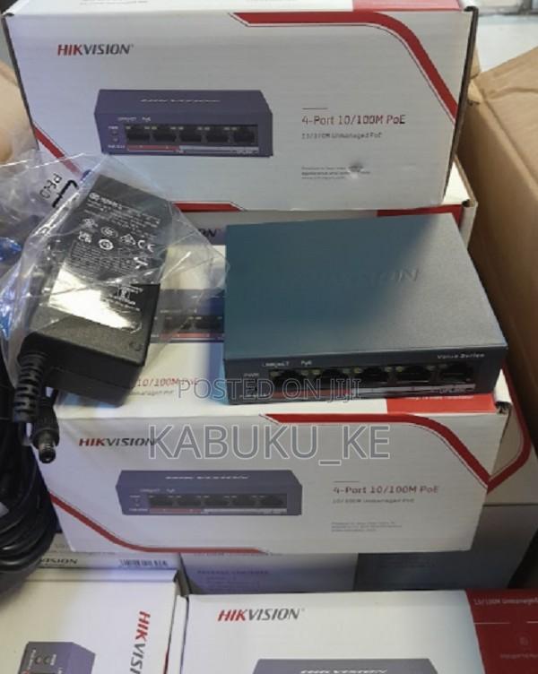 Hikvision 4 Port DS-3E0105P-E/M(B) Poe Switch Full POE - main view