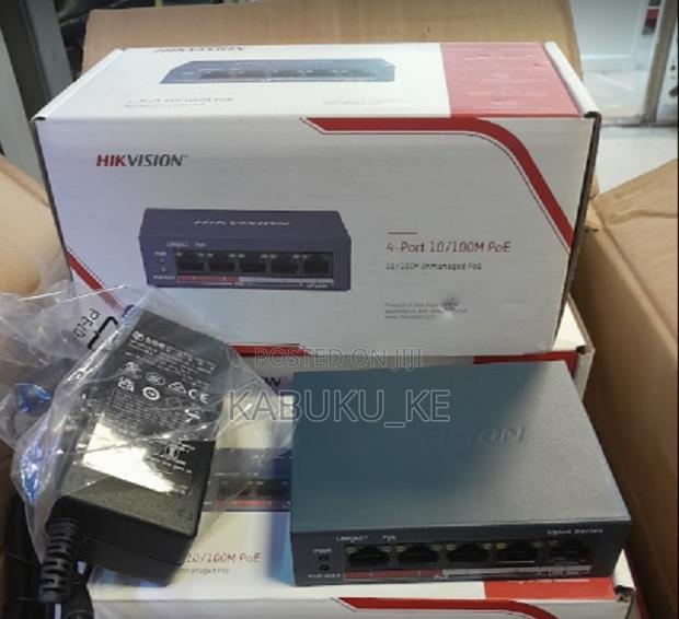 Hikvision 4-Ports 100mbps Unmanaged Poe Switch Full POE