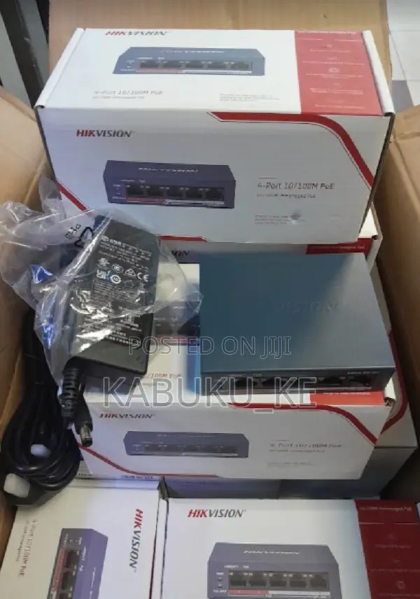 Hikvision DS-3E0105P-EM(B) 4port Poe Switch New