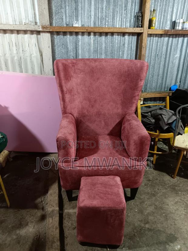 King Chair or Pedicure Seat With a Stool - main view