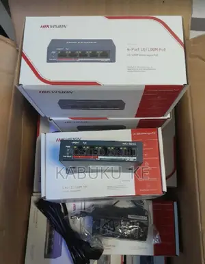 POE 4 Port Hikvision Network Switch