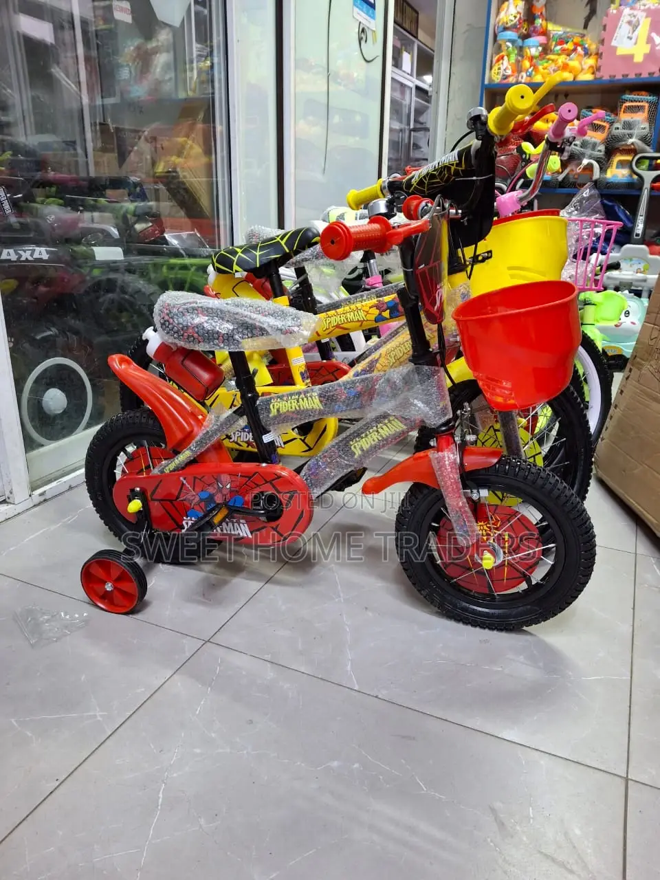 Spiderman Bike Size 12 for Kids
