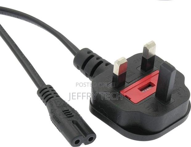 Power Cable UK 3PIN Plug to IEC C7 Figure 8 Cord Compatible - main view