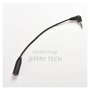 2.5mm Right Angle Male Plug to 3.5mm Female Jack Stereo Aux