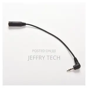 2.5mm Right Angle Male Plug to 3.5mm Female Jack Stereo Aux