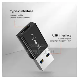 Usb 3.0 Male to Usb Type C Female Otg Data Adapter Converter