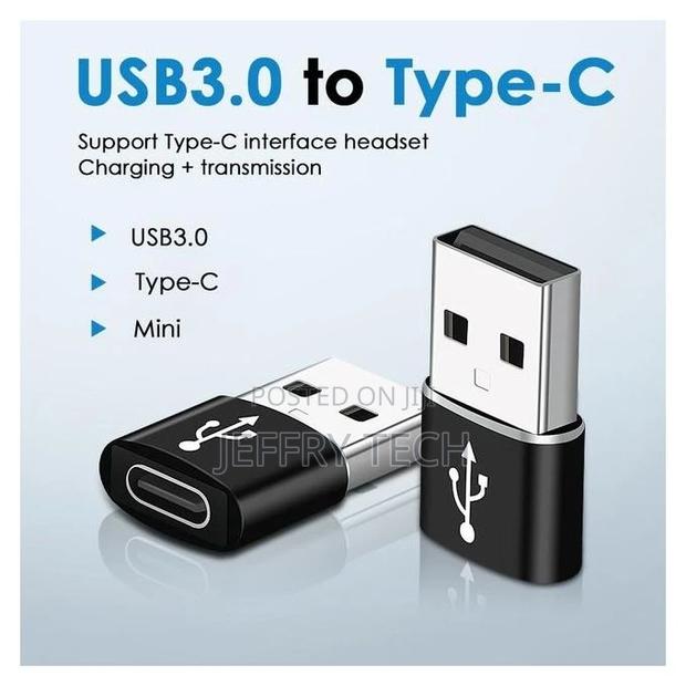 Mini Type-C Female to Usb 3.0 Male Adapter Data Transfer Cha - thumbnail 3