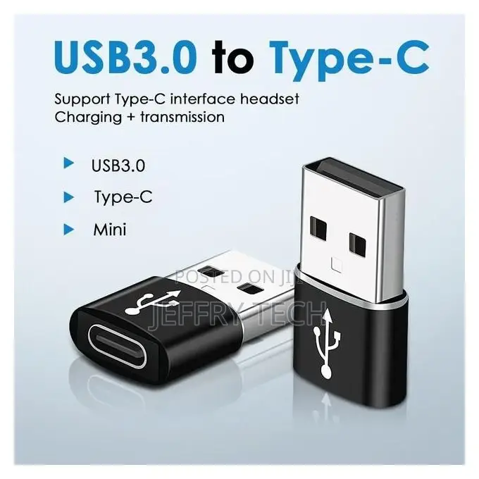 Mini Type-C Female to Usb 3.0 Male Adapter Data Transfer Cha