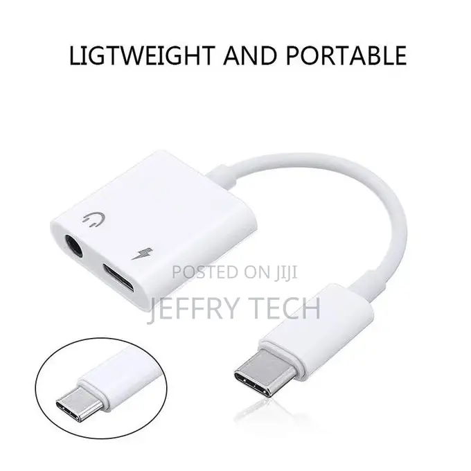 Portable Usb Type-C Male to 3.5mm Female Headphone Jack Adap