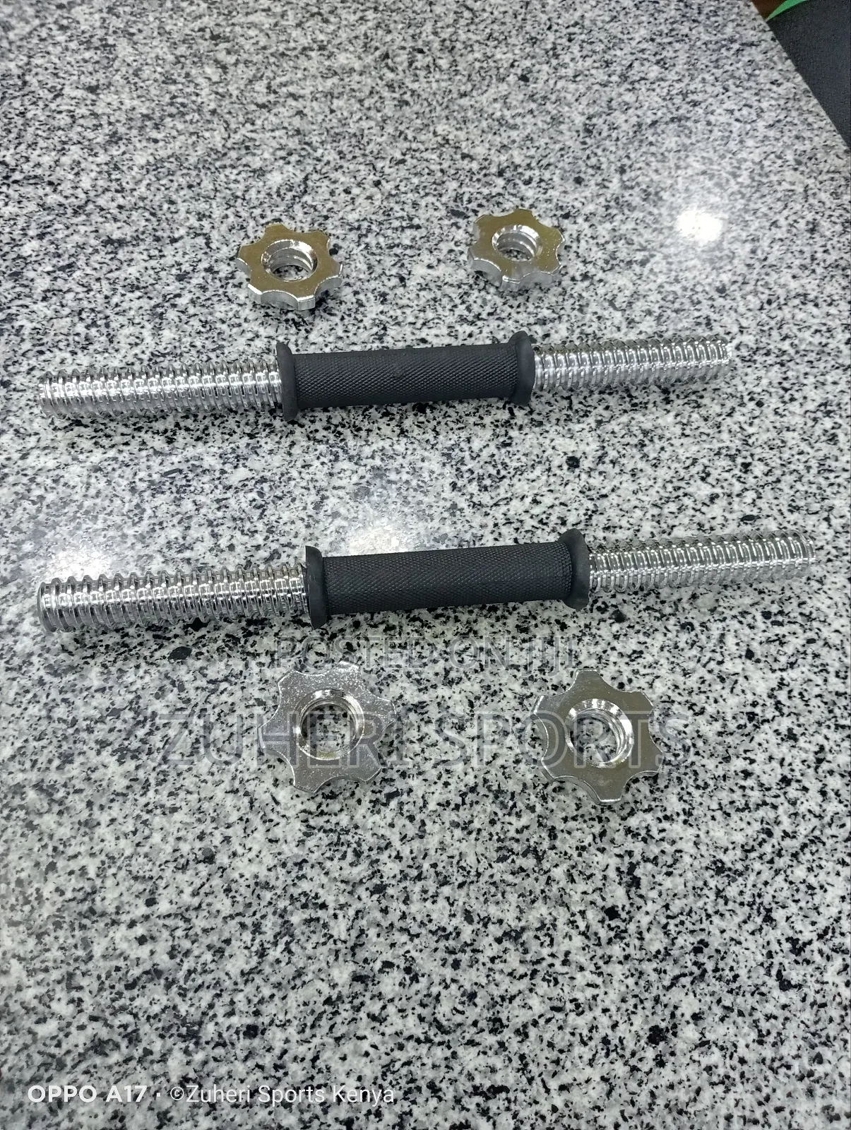 Dumbbell Bars Pair Standard Plates With Locks